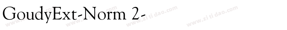 GoudyExt-Norm 2字体转换